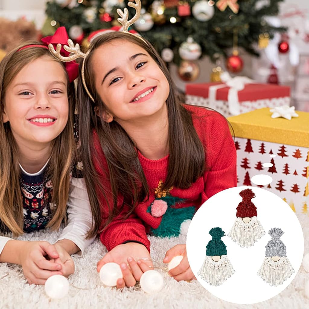 HASTHIP DIY Santa Claus Kit DIY Macrame Santa Claus for Christmas Tree Decor Christmas Tree Hanging Gnomes Santa Elf Christmas Decorations 6 Set HASTHIP DIY Santa Claus Kit DIY Macrame Santa Claus for Christmas Tree Decor Christmas Tree Hanging Gnomes Santa Elf Christmas Decorations 6 Set